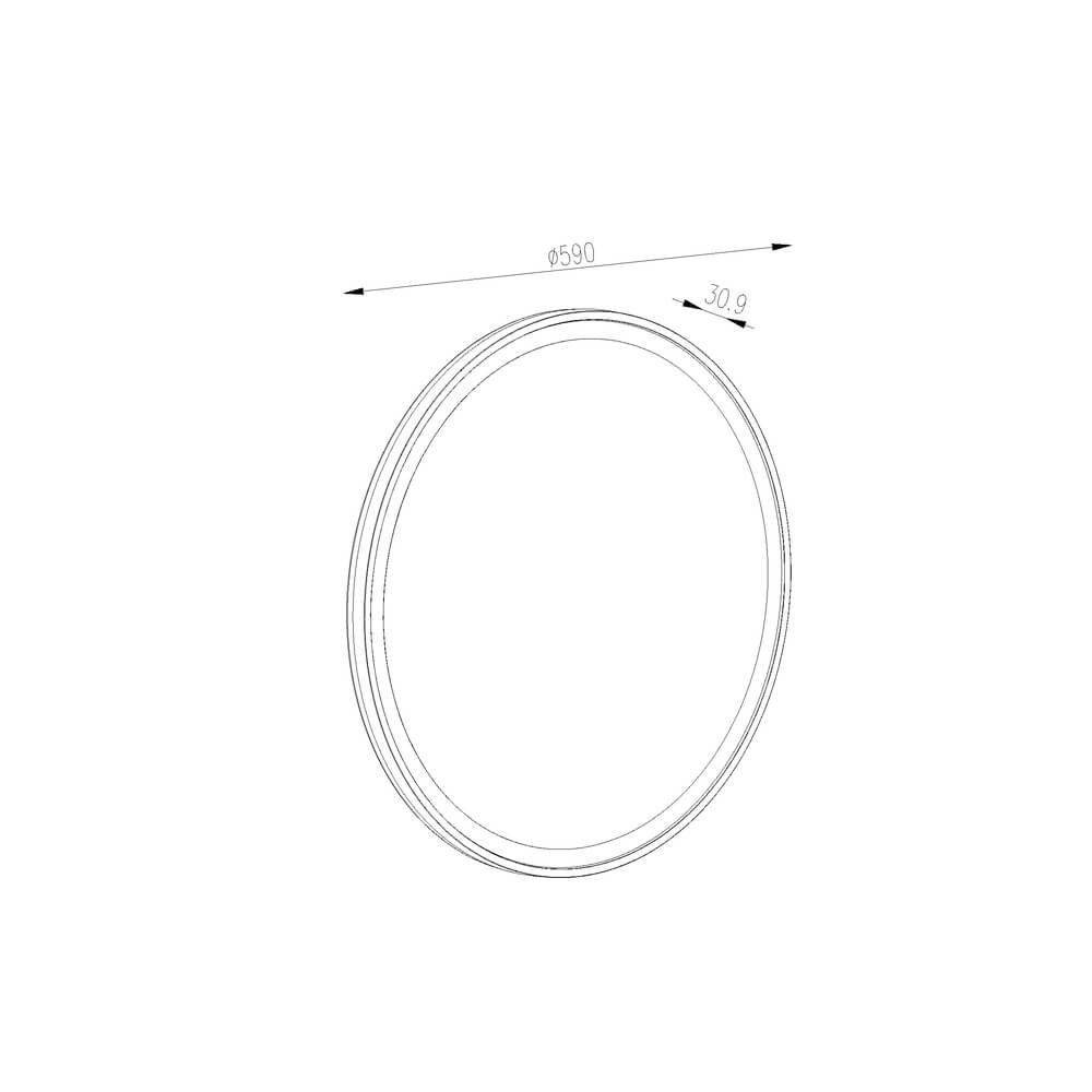 Spiegellamp Vasari Ø 60cm - met led Lyora 4255805301135