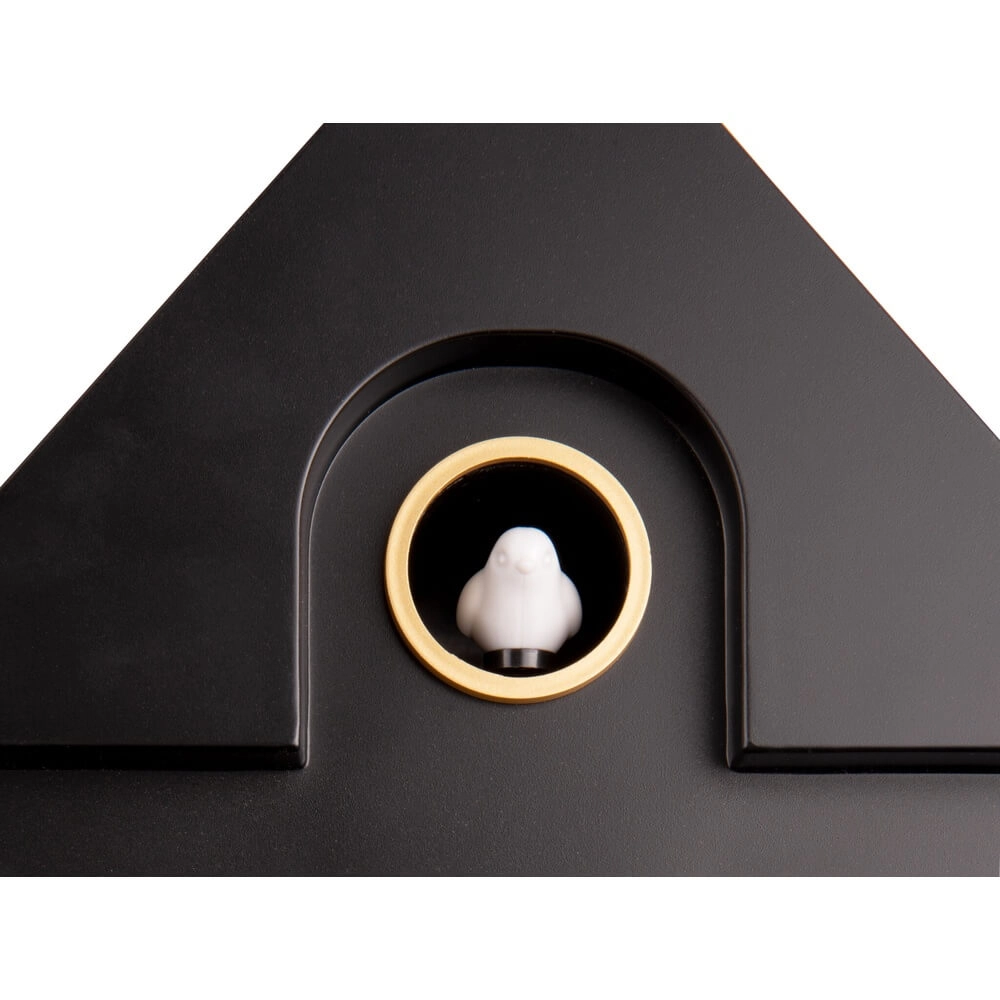 Wandklok Modern Cuckoo zwart Karlsson 8714302687143