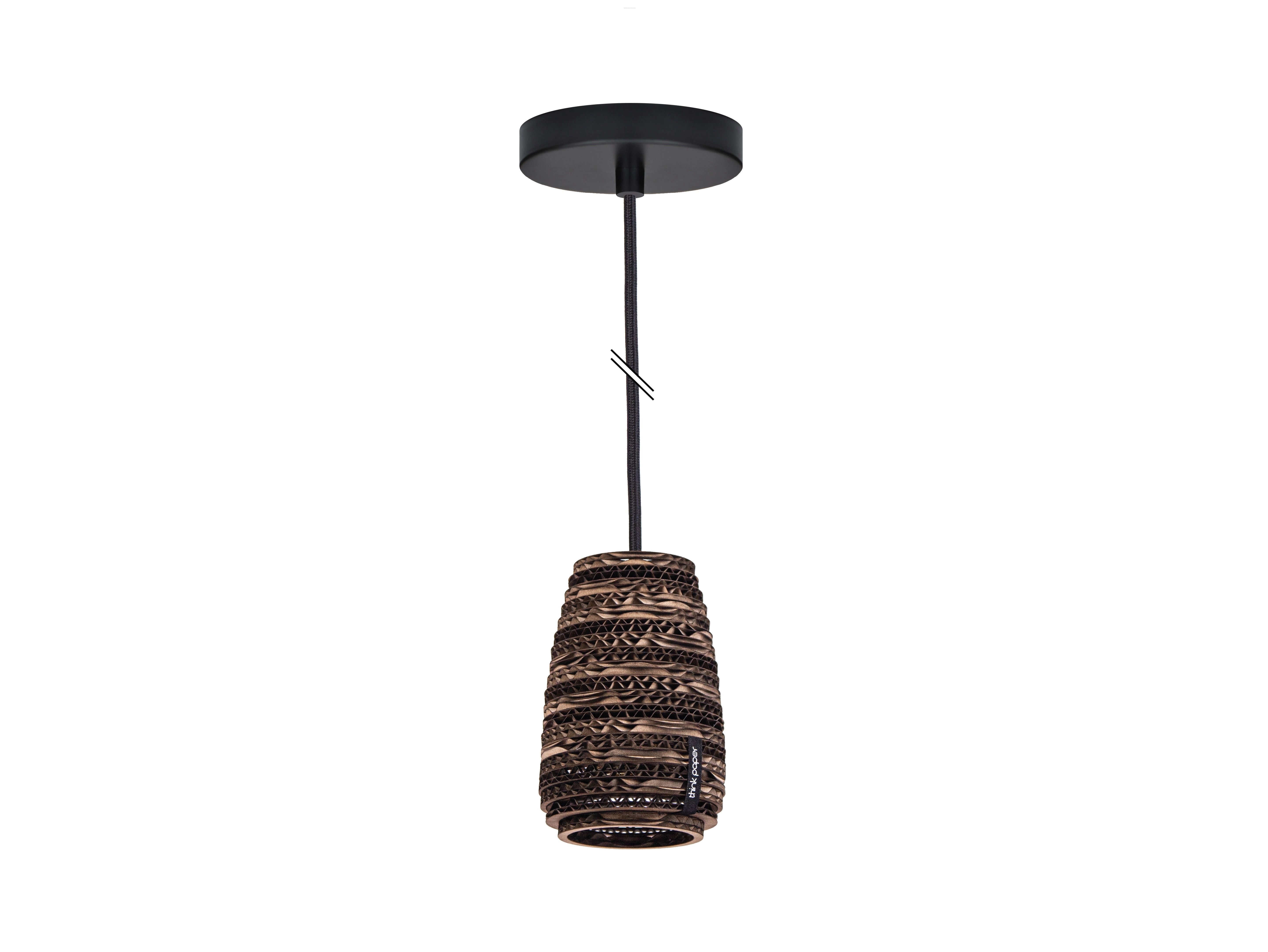 Socket 002 kartonnen hanglamp Ø 9cm