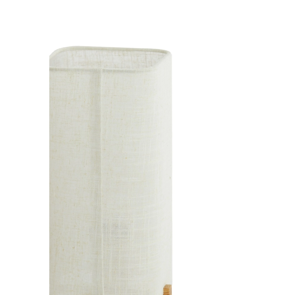 Tafellamp Wyn 39cm - crème touw met houtlook Light & Living 8717807792541