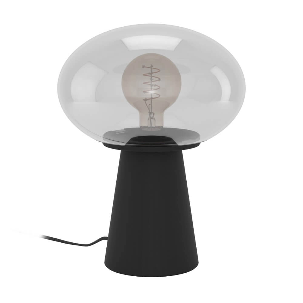 Smoke glas tafellamp Madonnina Ø 25cm