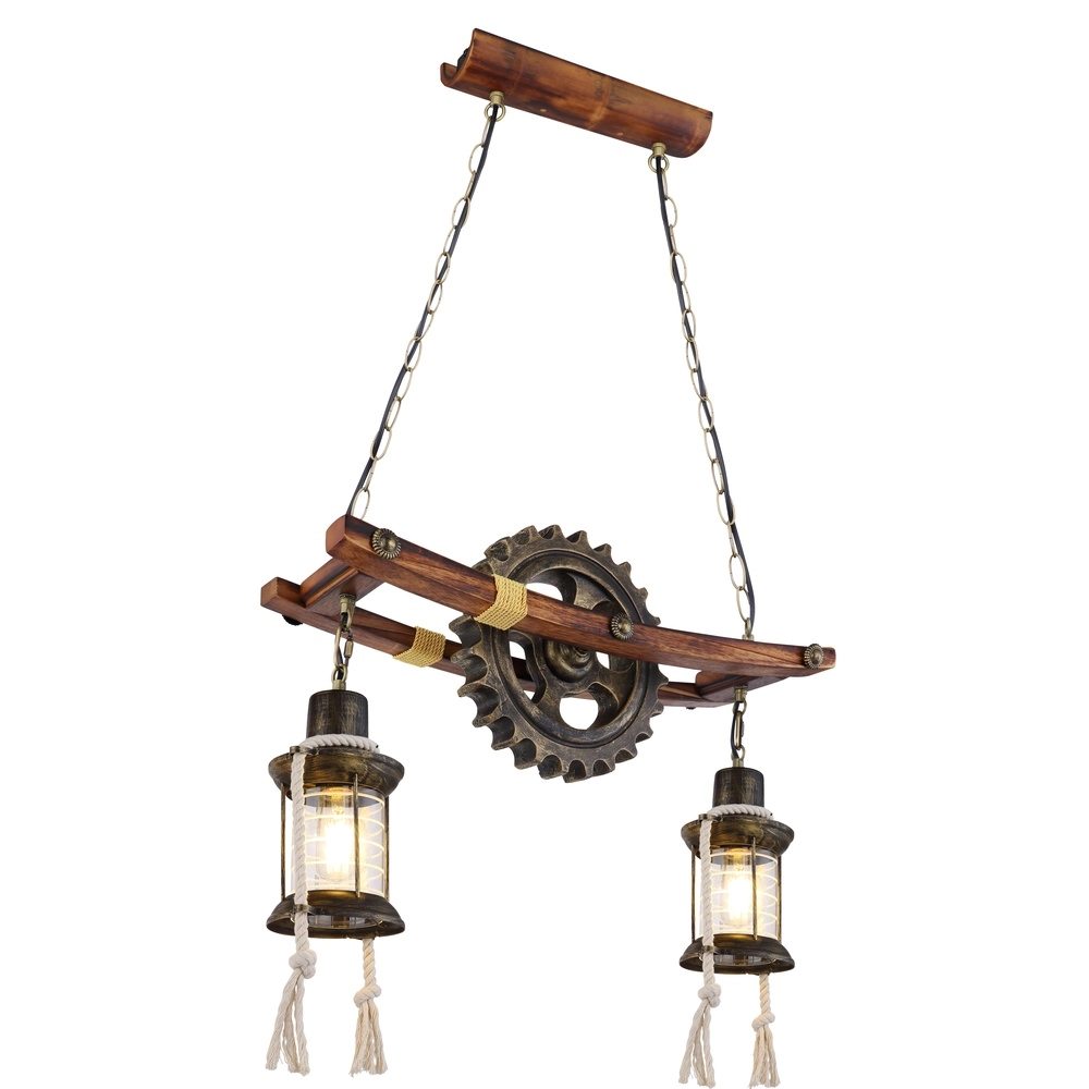 Industriele hanglamp Abella 2-lichts