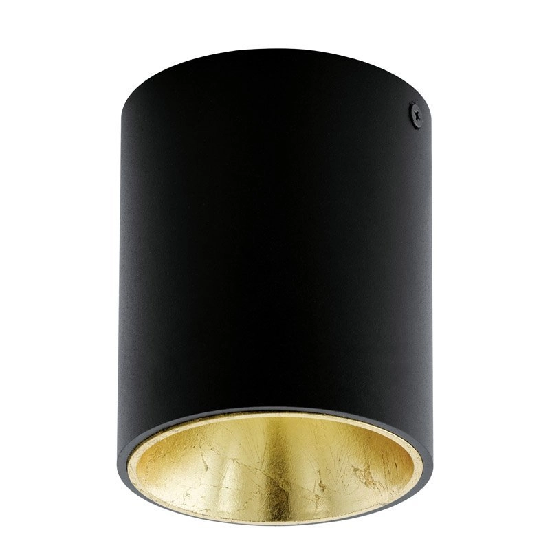 Led plafondspot Polasso Round Zwart/Goud