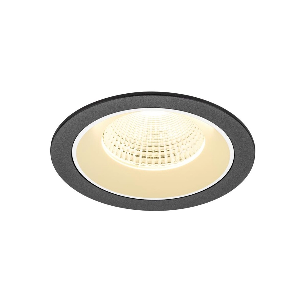 Inbouwspot Numinos L zwart/wit 3000K - 55gr