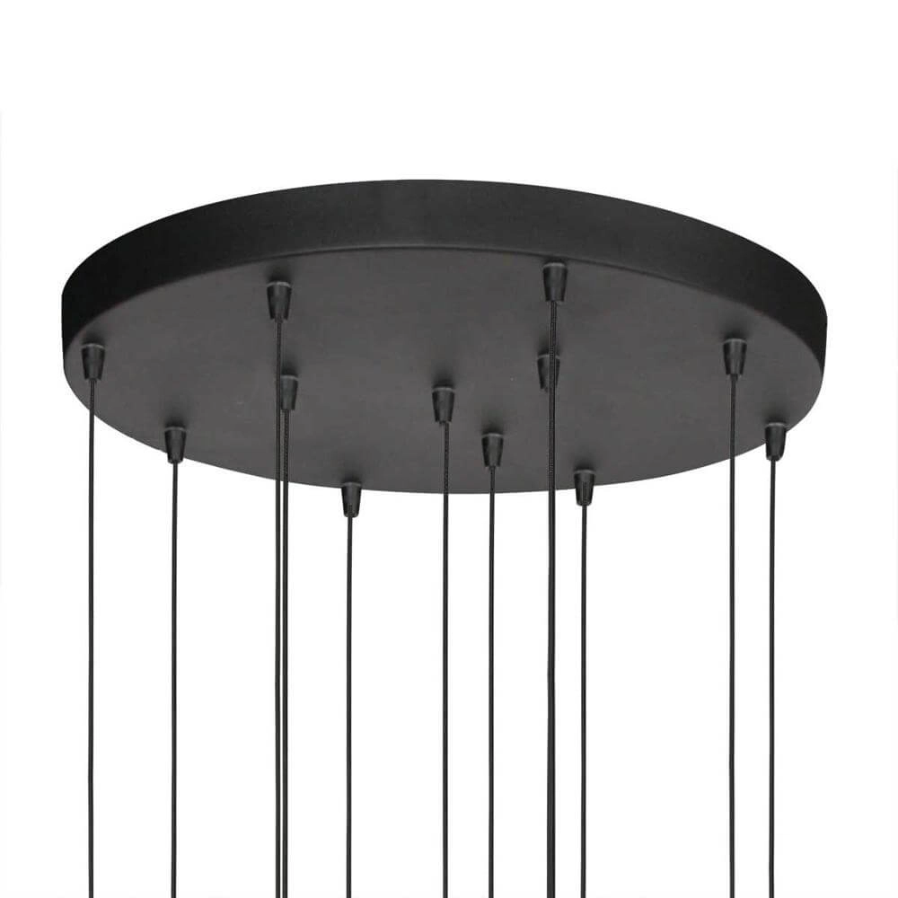 Vide hanglamp Bollique zwart 12-lichts Steinhauer 8712746177930