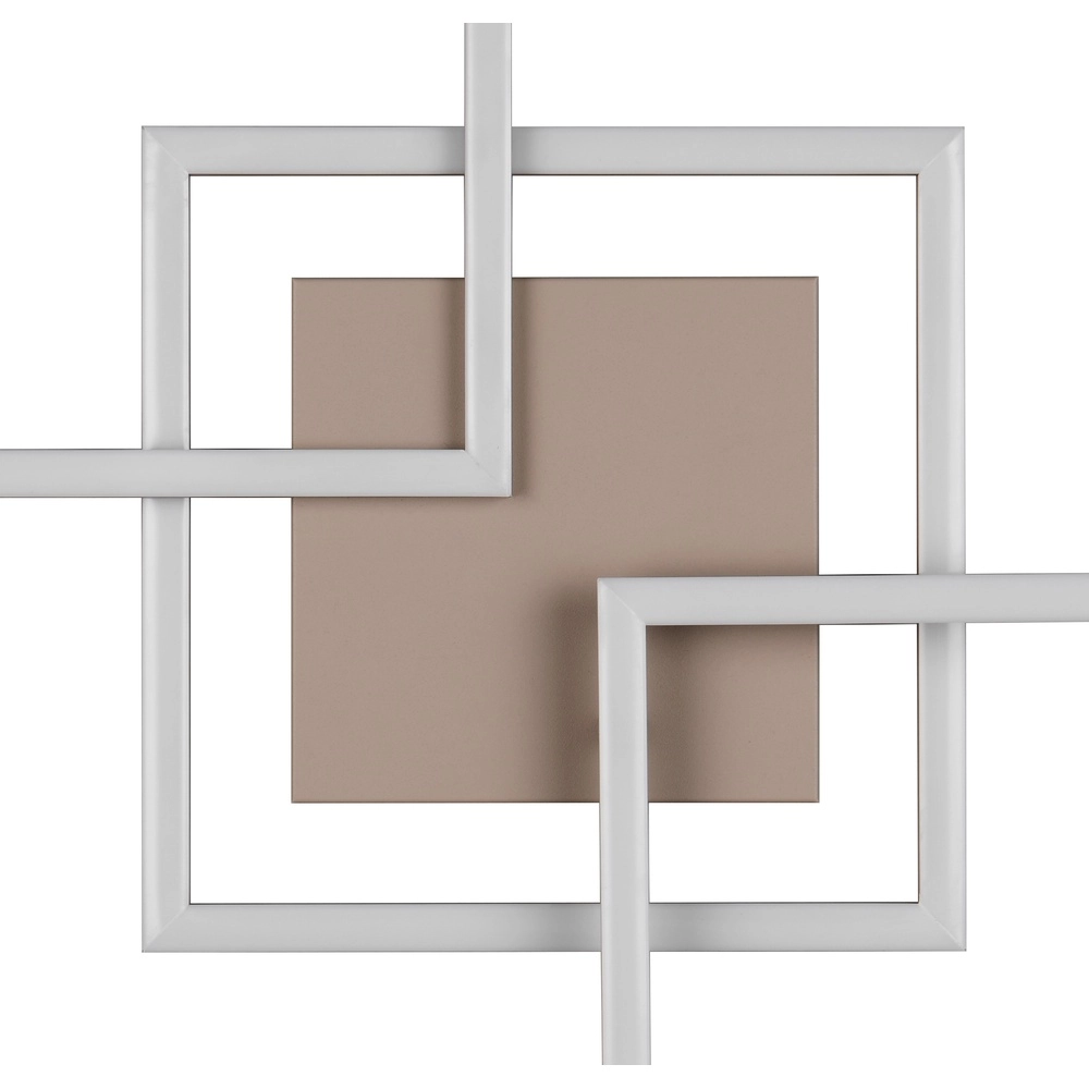 Moderne plafondlamp Trail 74,5cm zand bruin Trio 4017807714180