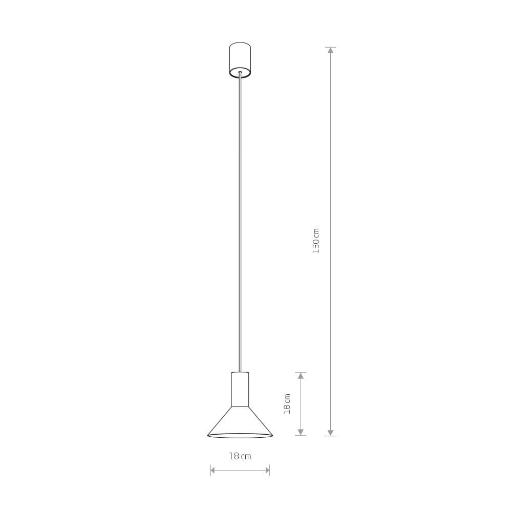 Hanglamp Hermanos A zwart Ø 18cm Lyora 5903139810593