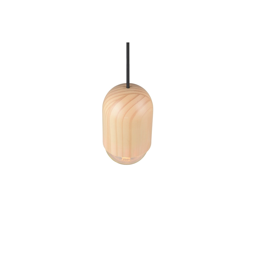 Unieke hanglamp Nara hout Ø 10,5cm Trio 4017807661750