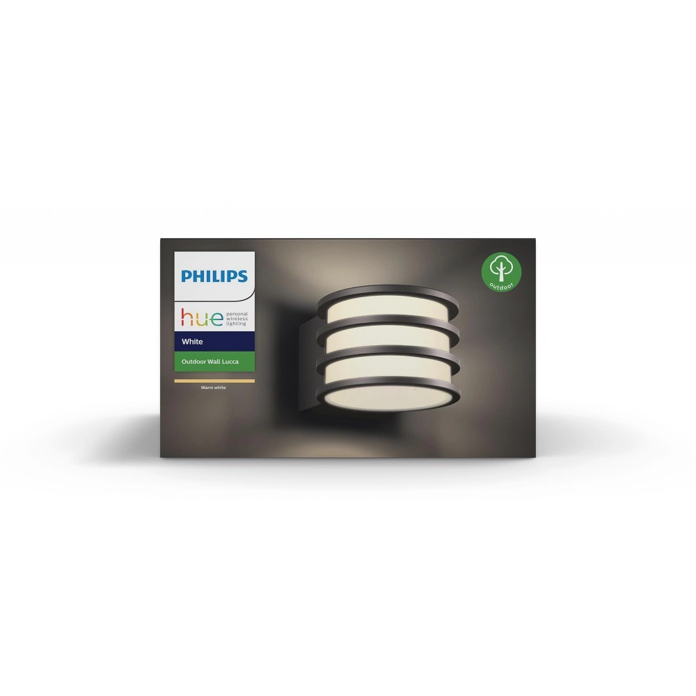 Muur Buitenlamp Hue Lucca antraciet Philips 8718696166048