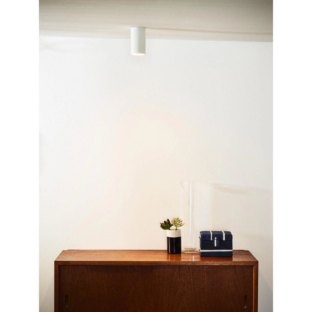 Strakke opbouwspot Delto wit Ø 5,5cm incl lichtbron Lucide 5411212092366