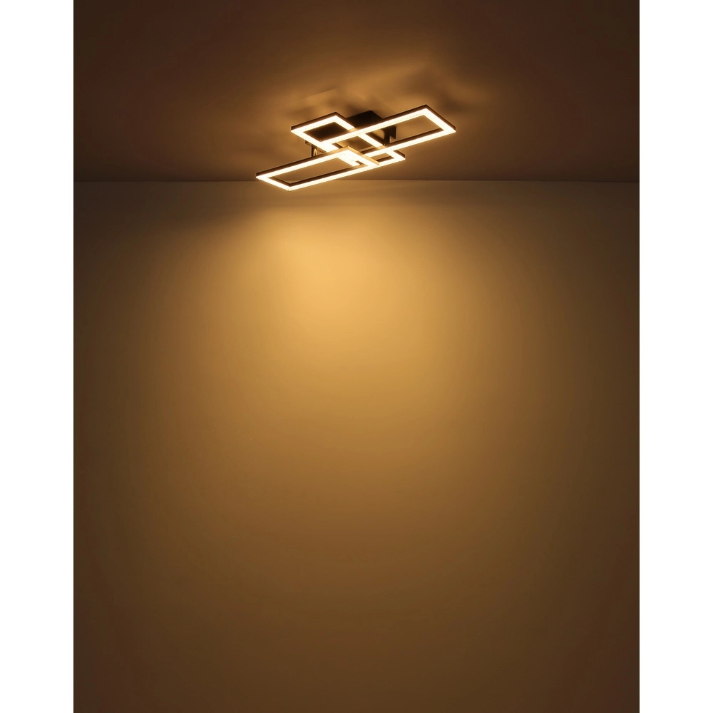 Zwarte design plafondlamp Sapena 61,4 x 19,5cm Globo 9007371450558