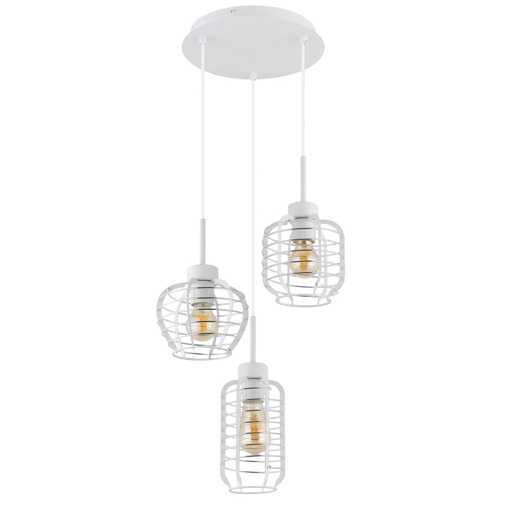 3-lichts hanglamp Nesa wit Globo 9007371572212