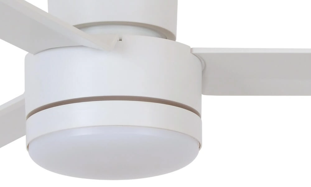 Plafondventilator met licht Lagoon Ø 132cm - IP55 - Wit Beacon 9333509137375
