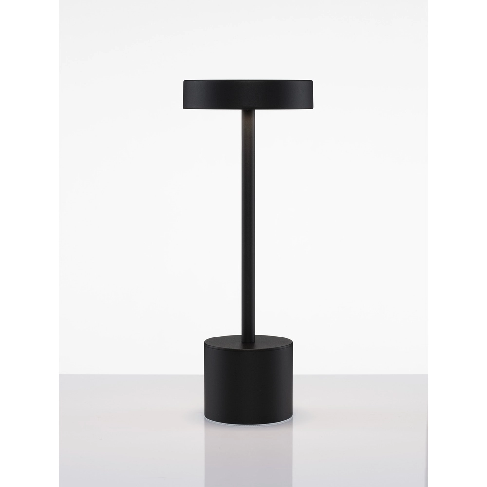 Design tafellamp Fumo oplaadbaar zwart Lyora 5212017434753