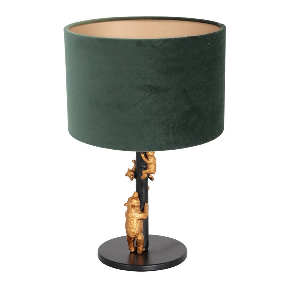 Design schemerlamp Animaux met groen velvet