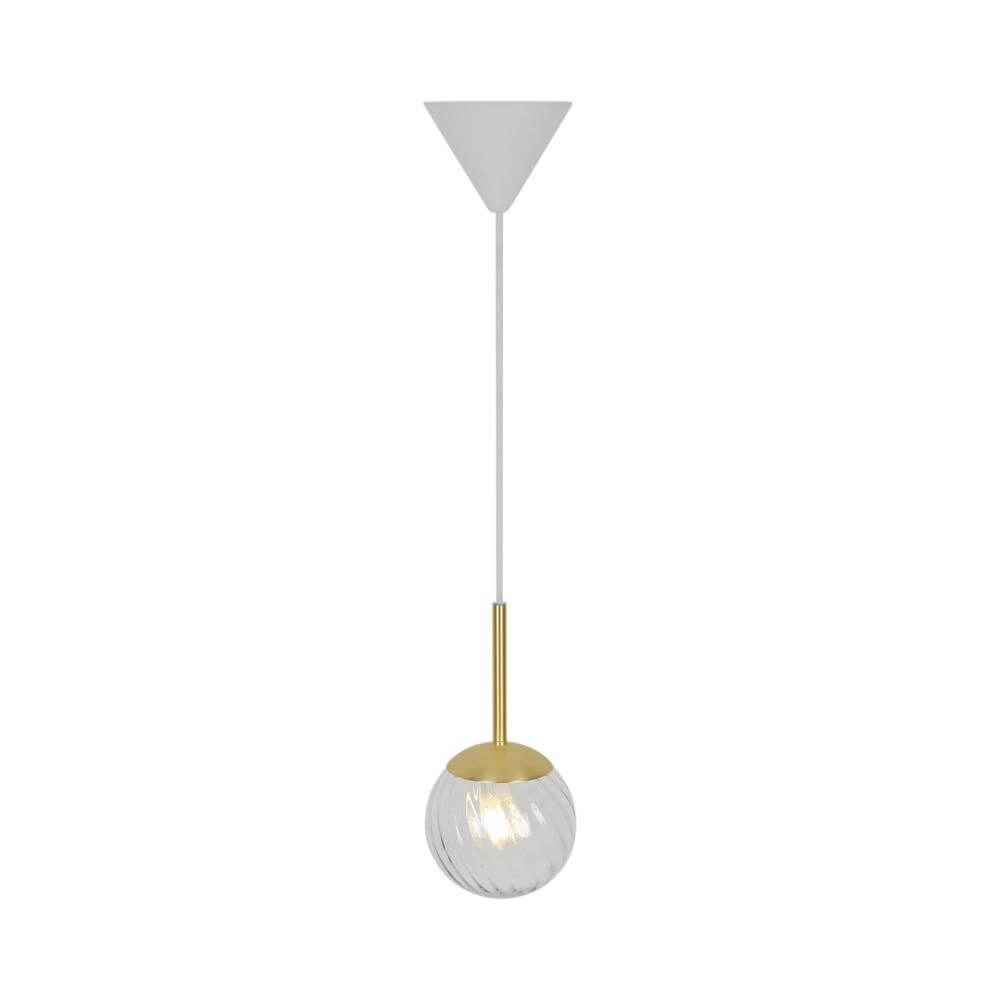 Glazen hanglamp Chisell messing Ø 15cm Nordlux 5704924015649