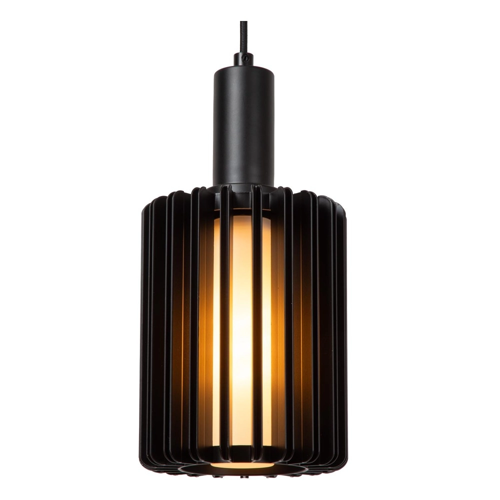 5-lichts hanglamp Lambres recht zwart Lucide 5411212452962