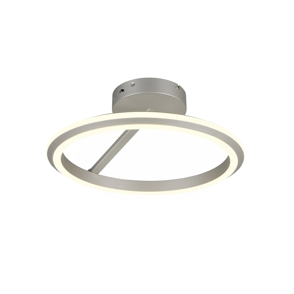 Ronde plafondlamp Amador nikkel
