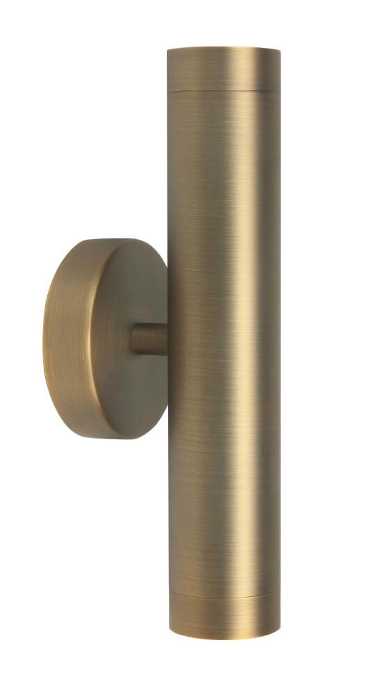 Bronze wall spotlight Perugia up & down