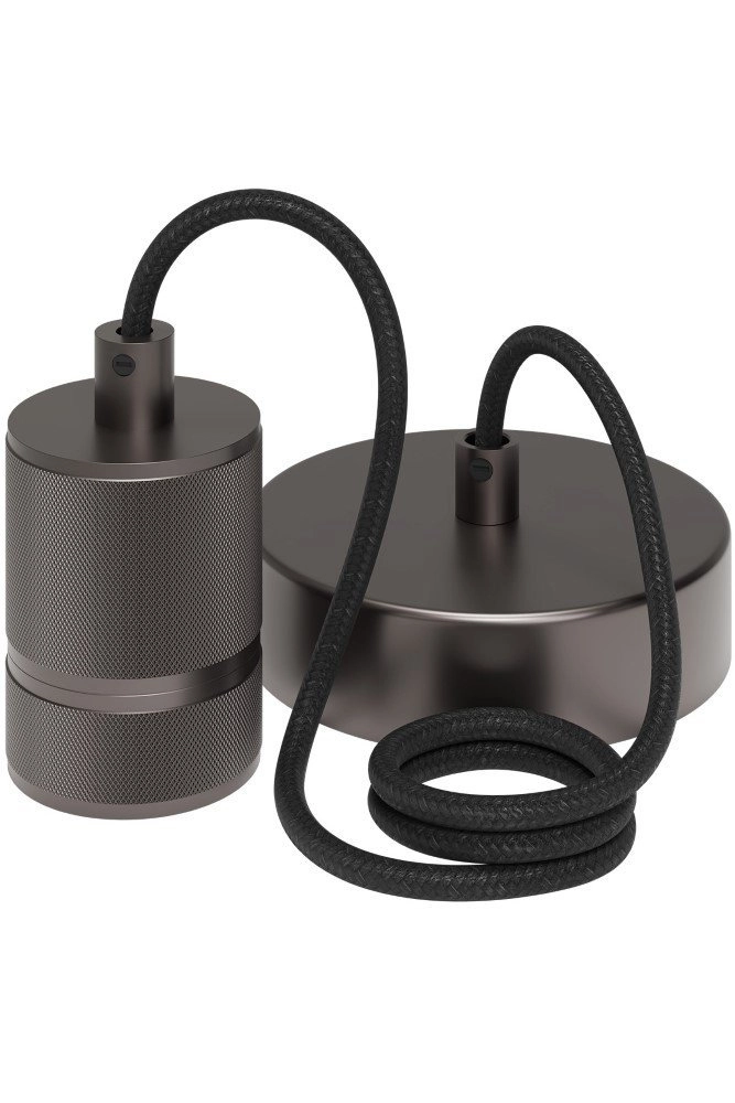 Hanglamp Pendel Cord gun metal grijs