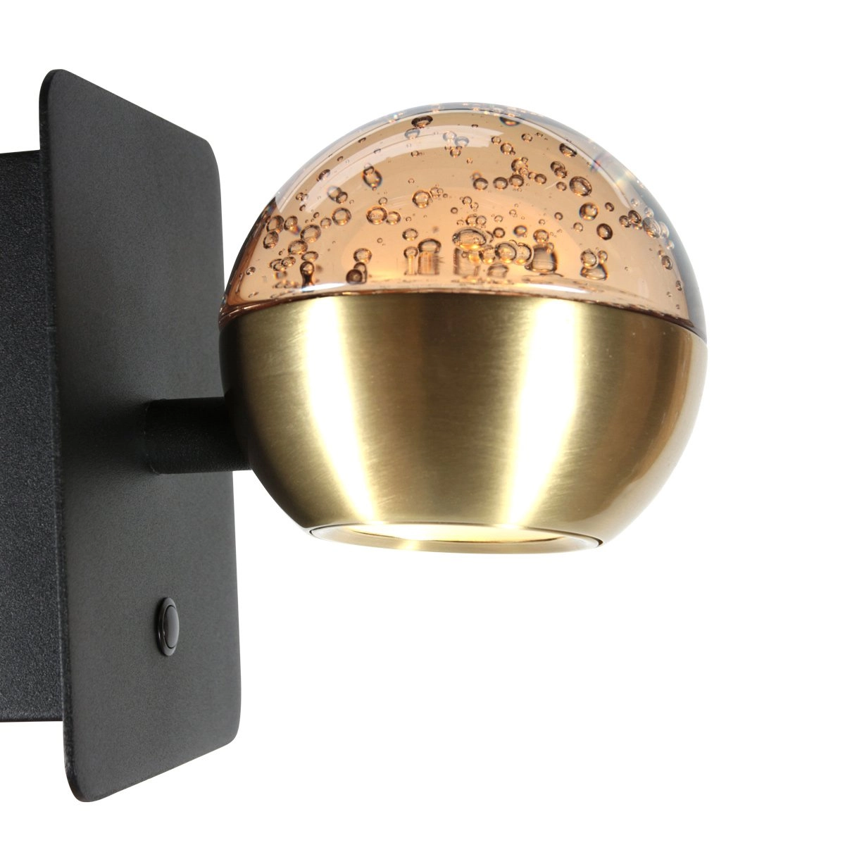 Led wandlamp Belluno messing met glas - dimbaar Steinhauer 8712746183931