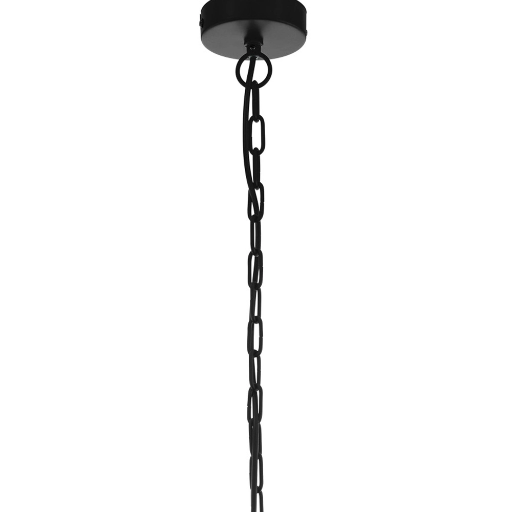 Hanglamp Wraxall 1 zwart met zilvergrijs Eglo 9002759330255