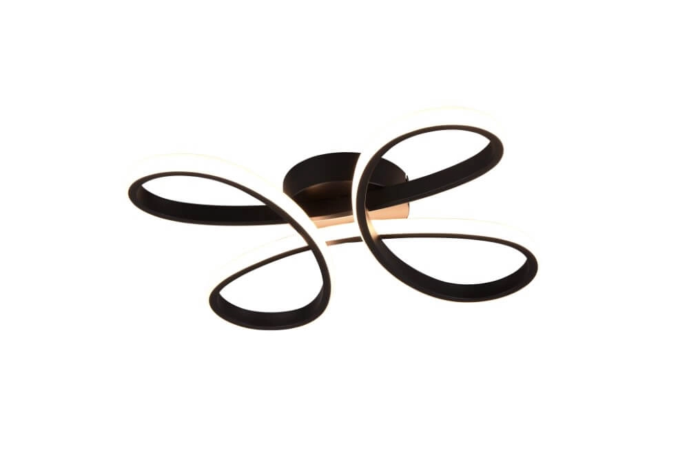 Plafondlamp Fly design zwart