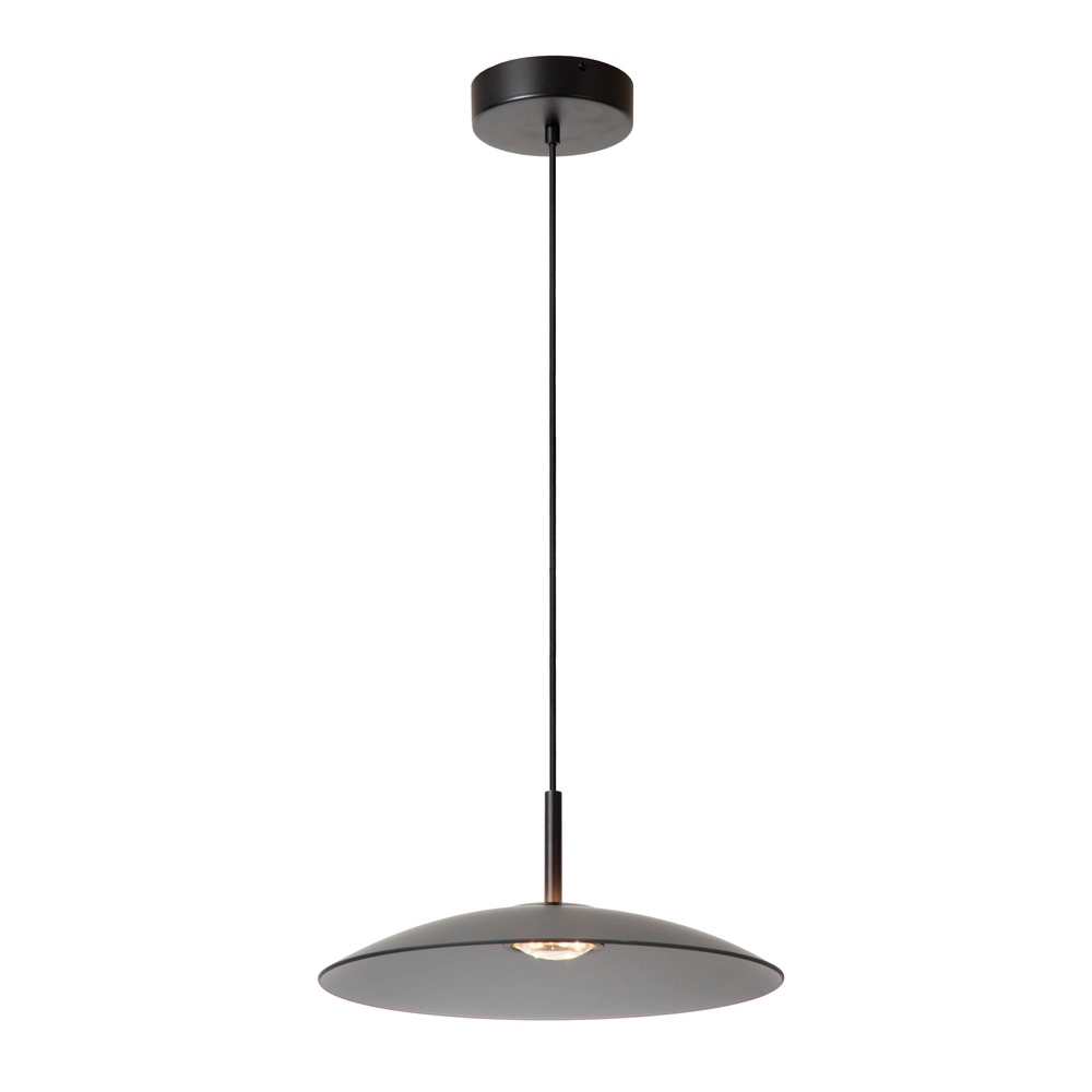Strakke hanglamp Menga Ø 40cm smoke glas