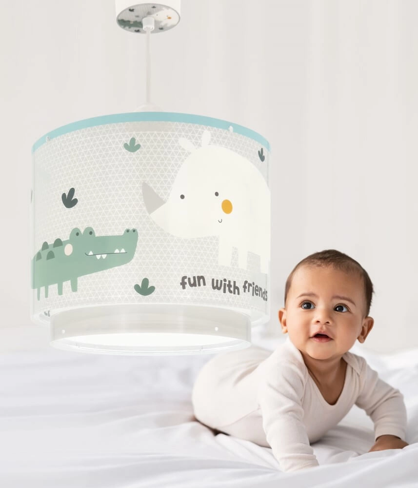 Kinderkamer hanglamp Rhino & Croco Ø 26cm Dalber 8420406002729