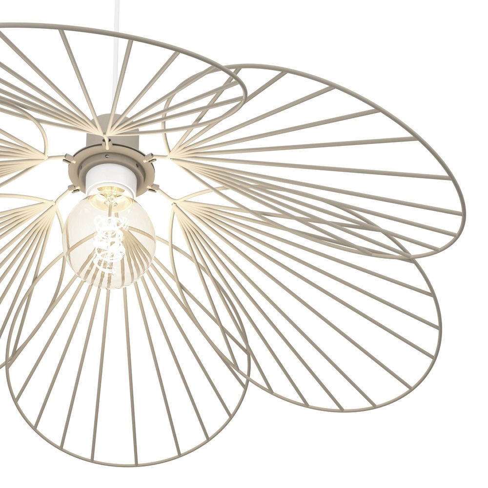 Hanglamp Binacua zand bruin Ø 60cm Eglo 9008606405916