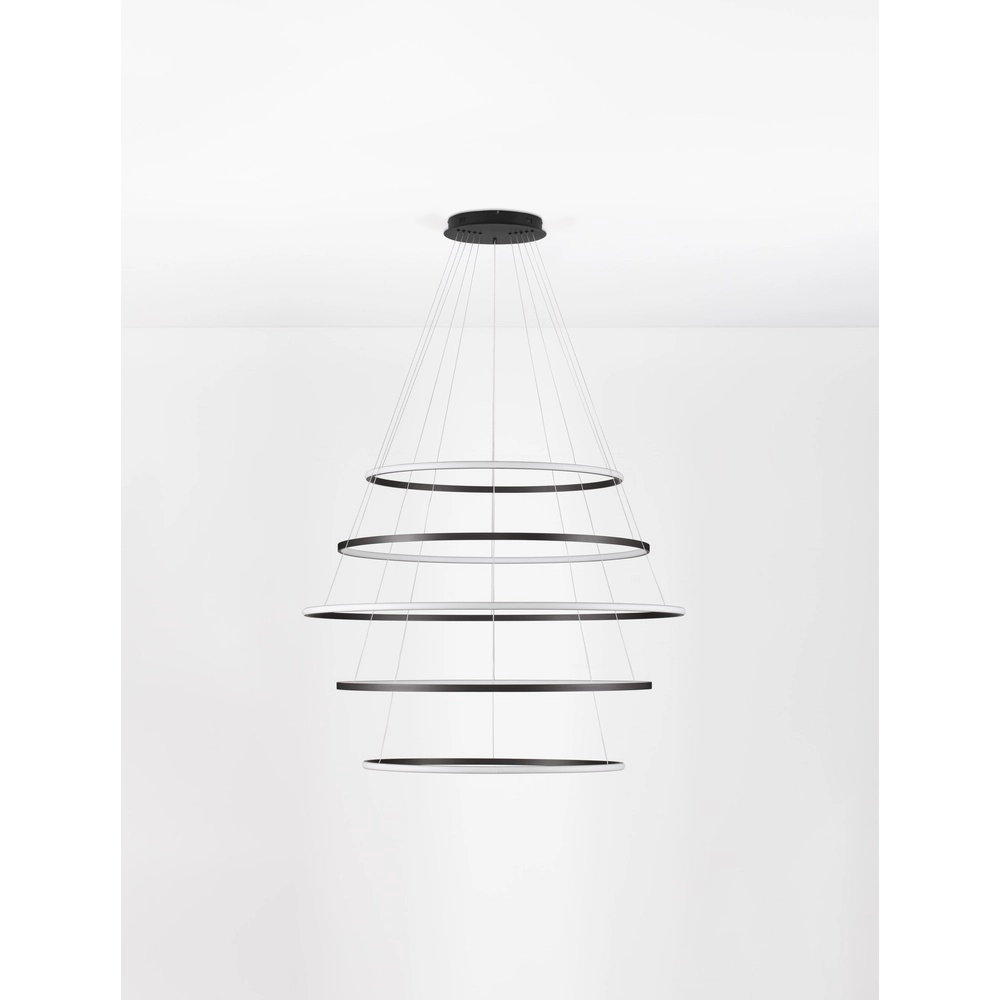 Design hanglamp Maelo zwart Ø 120cm Lyora 5212017479730