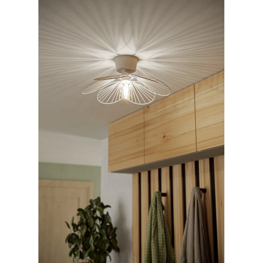 Plafondlamp Binacua zand bruin Ø 45cm