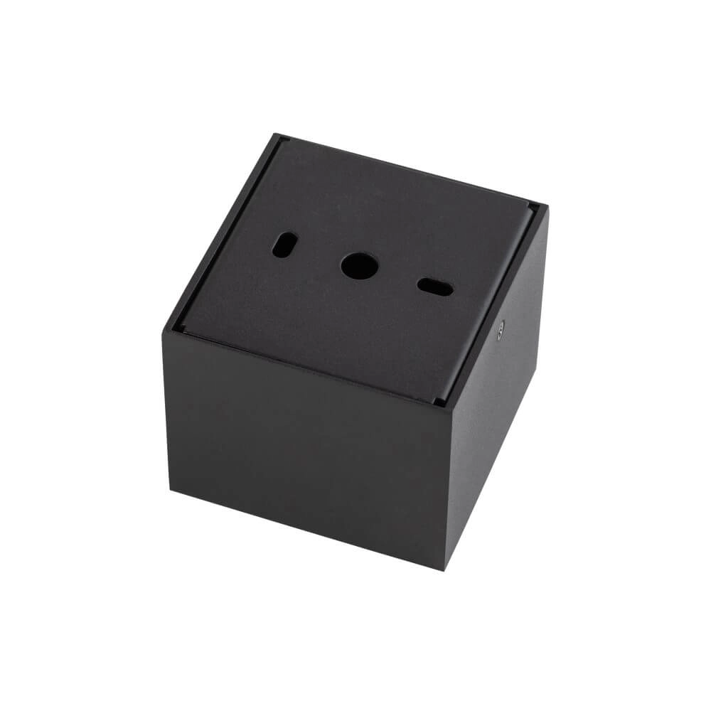 Zwarte opbouwspot Midi Led 2x2 leds - 4000K Lyora 5903139100571