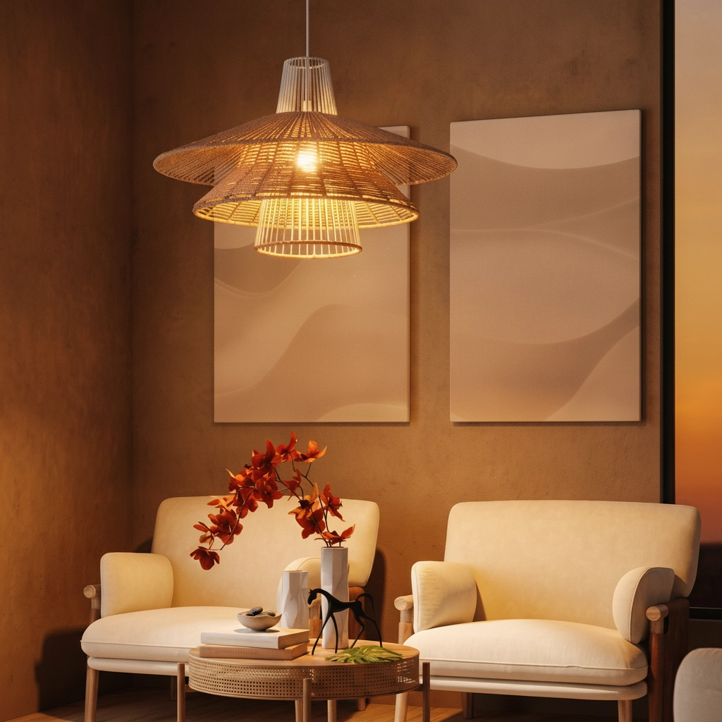 Rotan hanglamp Kao Ø 50cm