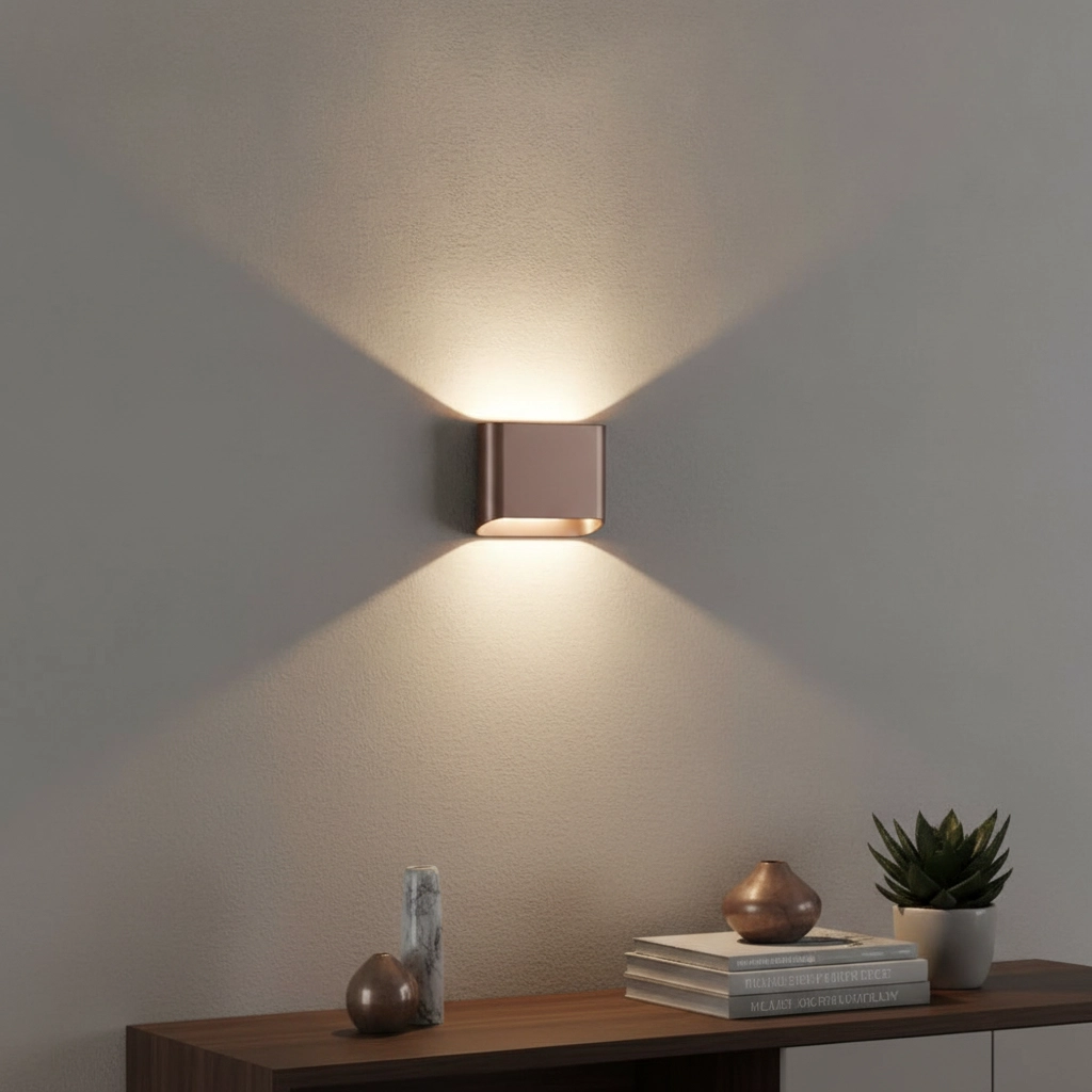 Wandlamp Diaz 1L Brons geborsteld
