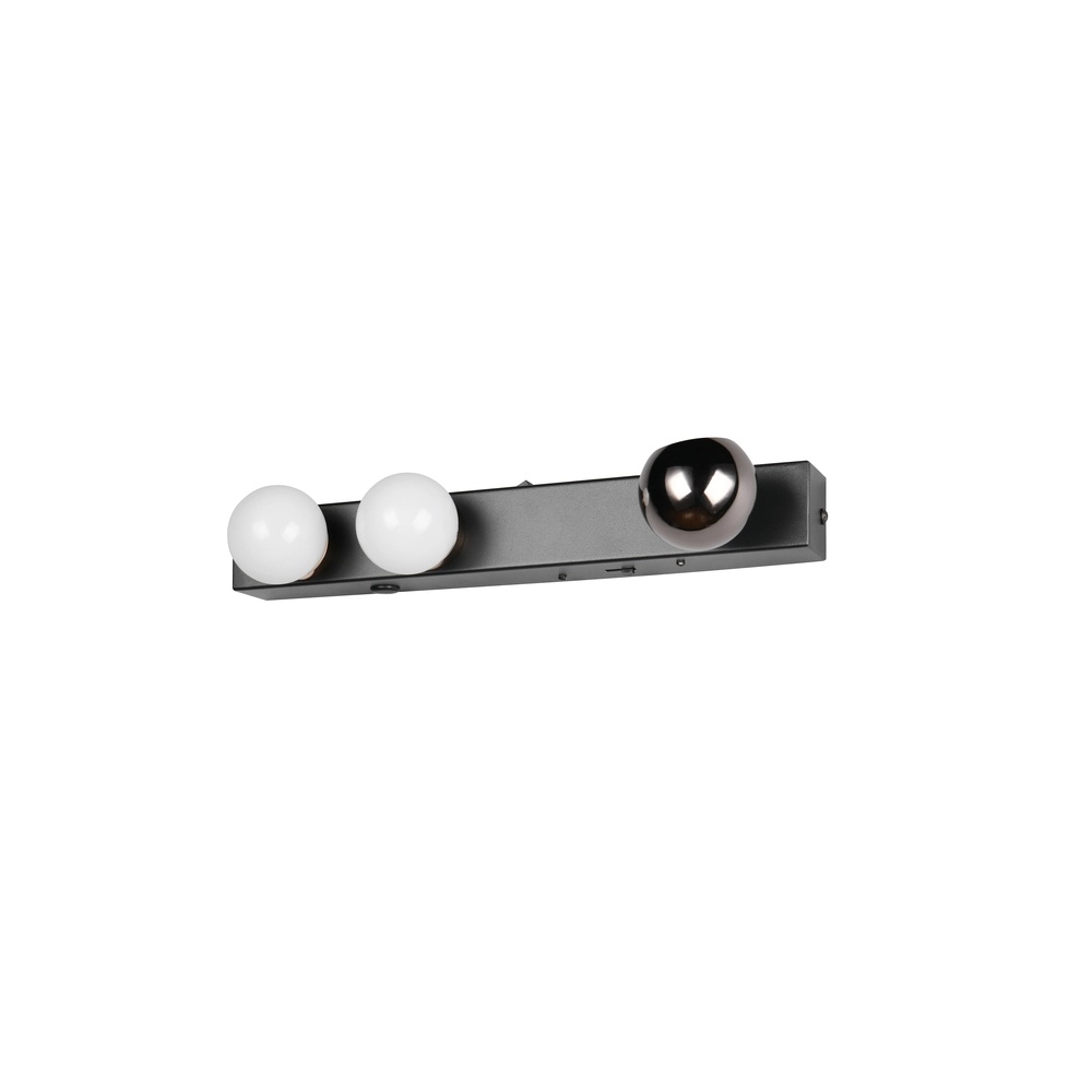 Wandlamp Arpino zwart 30cm Trio 4017807683622