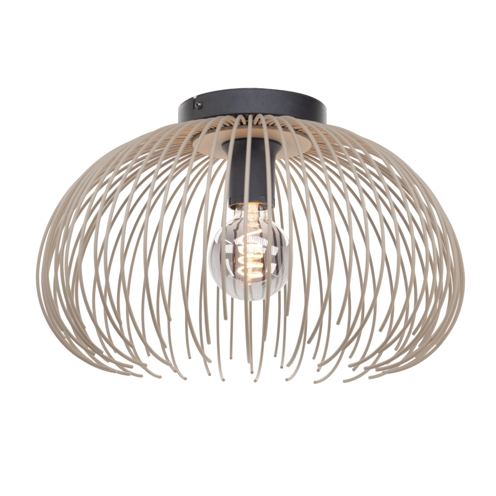 Design plafondlamp Alhabia Ø 38,5cm zand bruin