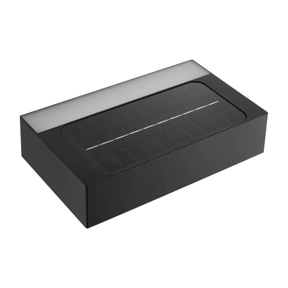 Solar wandlamp Monay zwart rechthoek Nordlux 5704924023538