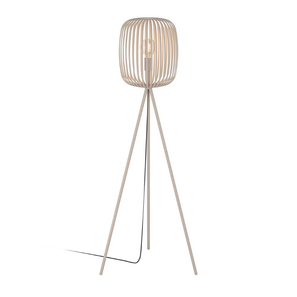 Zand bruine vloerlamp Romazzina Ø 32,5cm Eglo 9008606244515