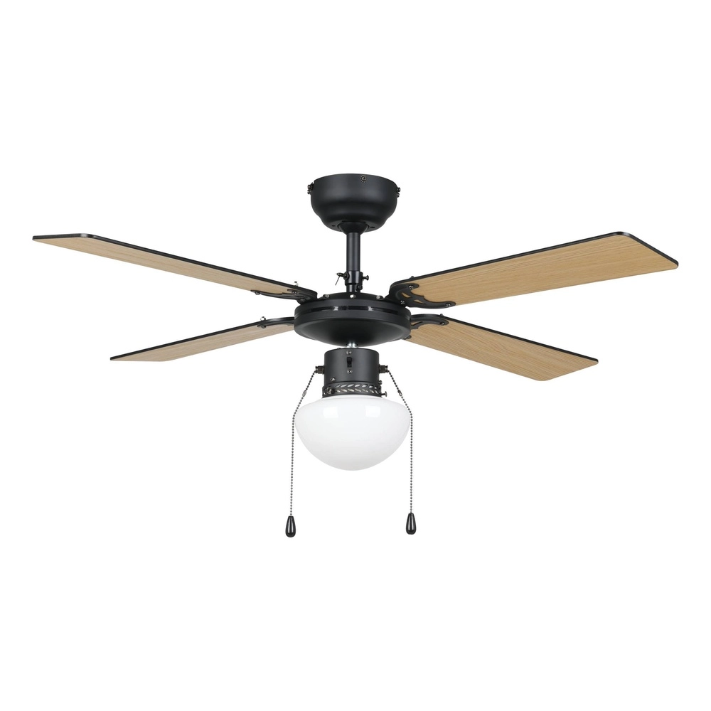 Plafondventilator Fortaleza zwart Eglo 9002759313524