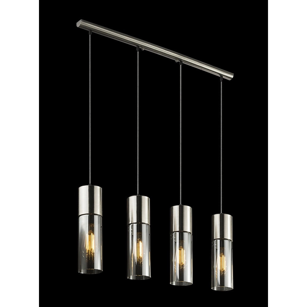 4-lichts hanglamp Annika nikkel design Globo 9007371382200