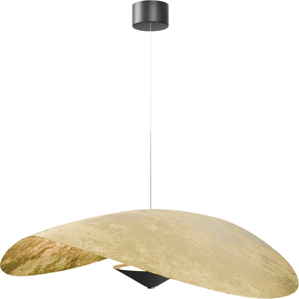 Ø 90cm led hanglamp Lente bladgoud - met katrol Masterlight 8718121392189