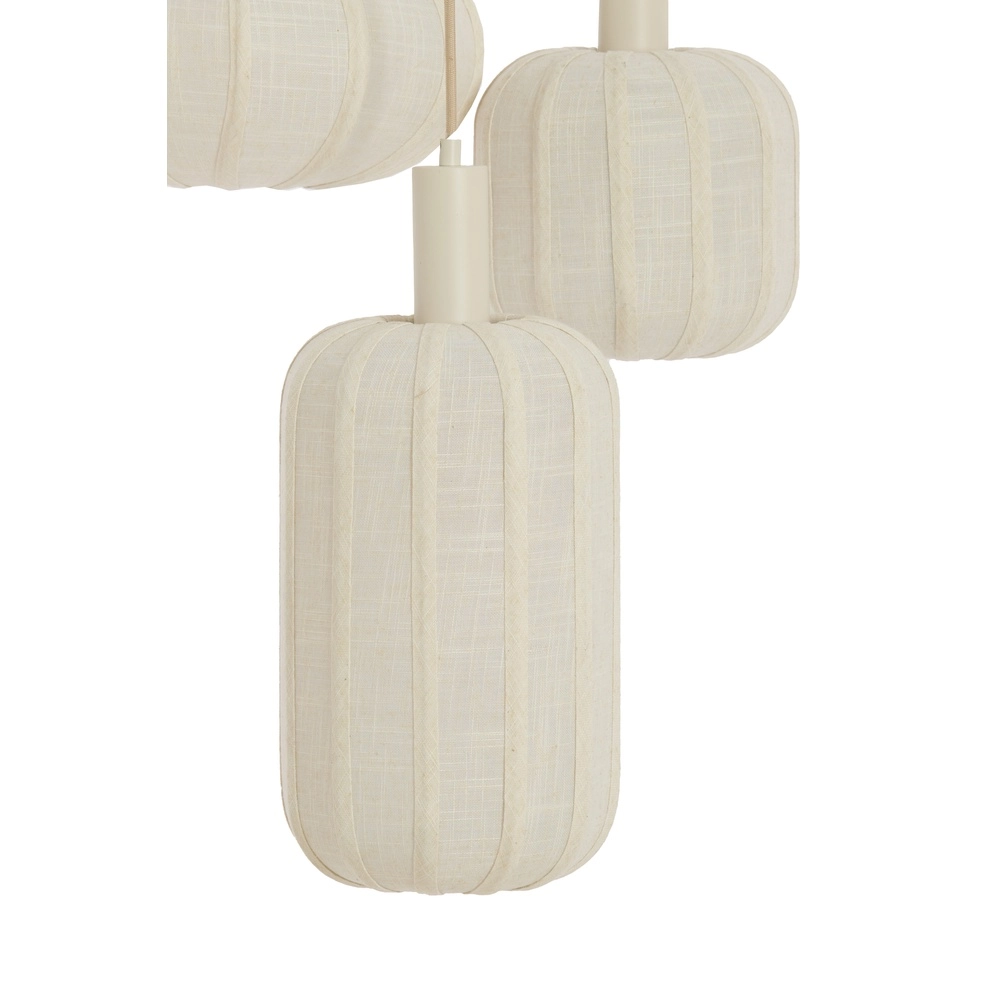3L vide hanglamp Tufia linnen crème Light & Living 8717807816742