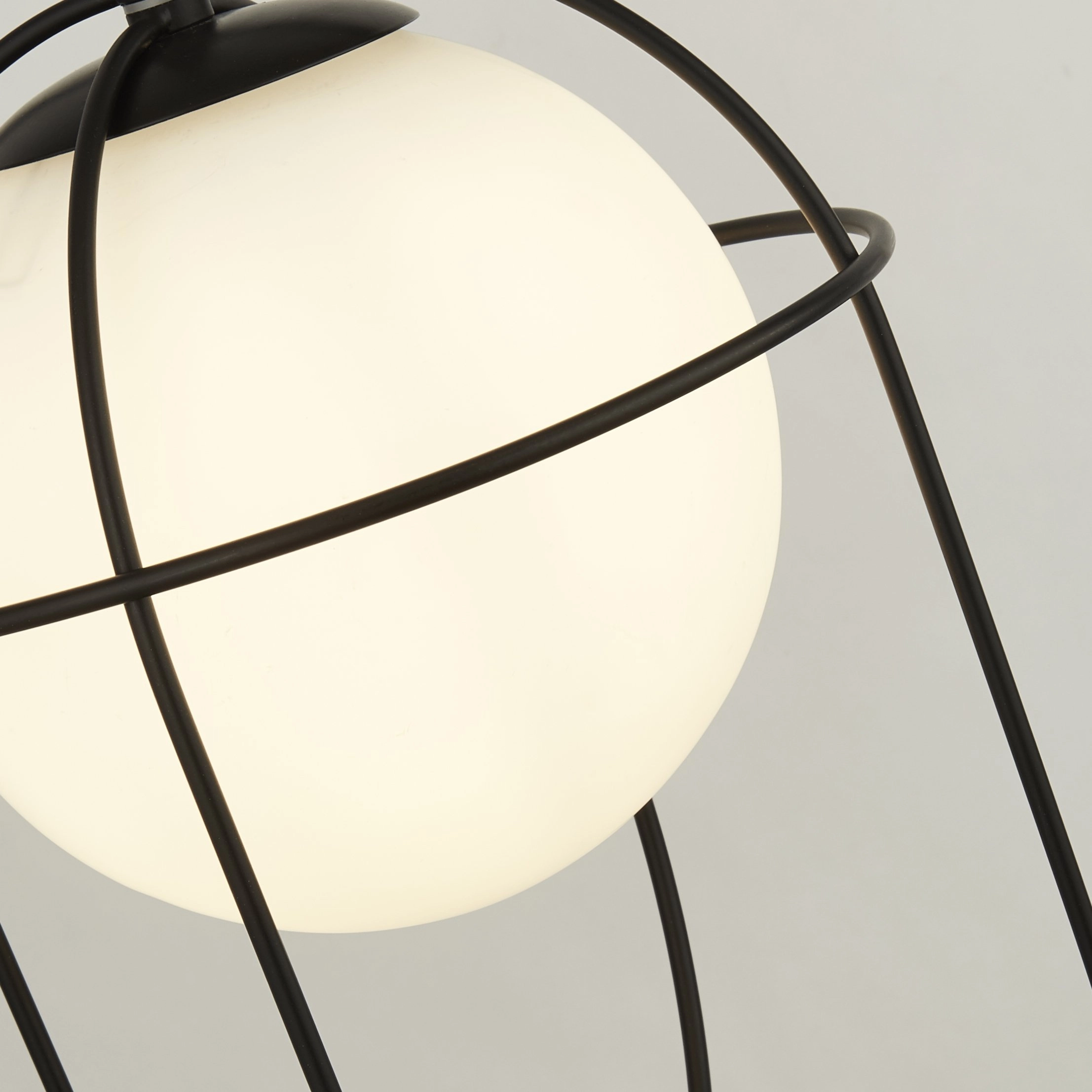 Hanglamp Axis zwart met wit Searchlight 5053423167510
