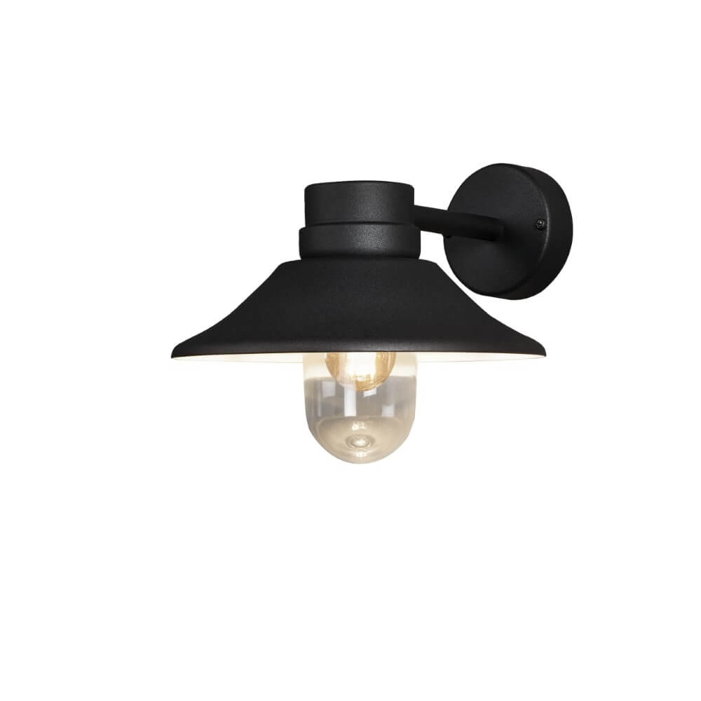 Landelijke wandlamp Vega zwart