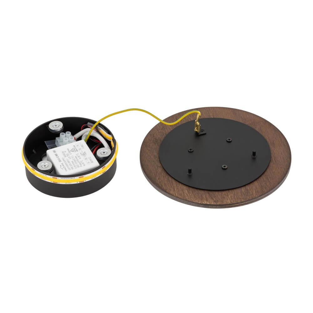 Wandlamp Ring Timber S LED hout Lyora 5903139112888