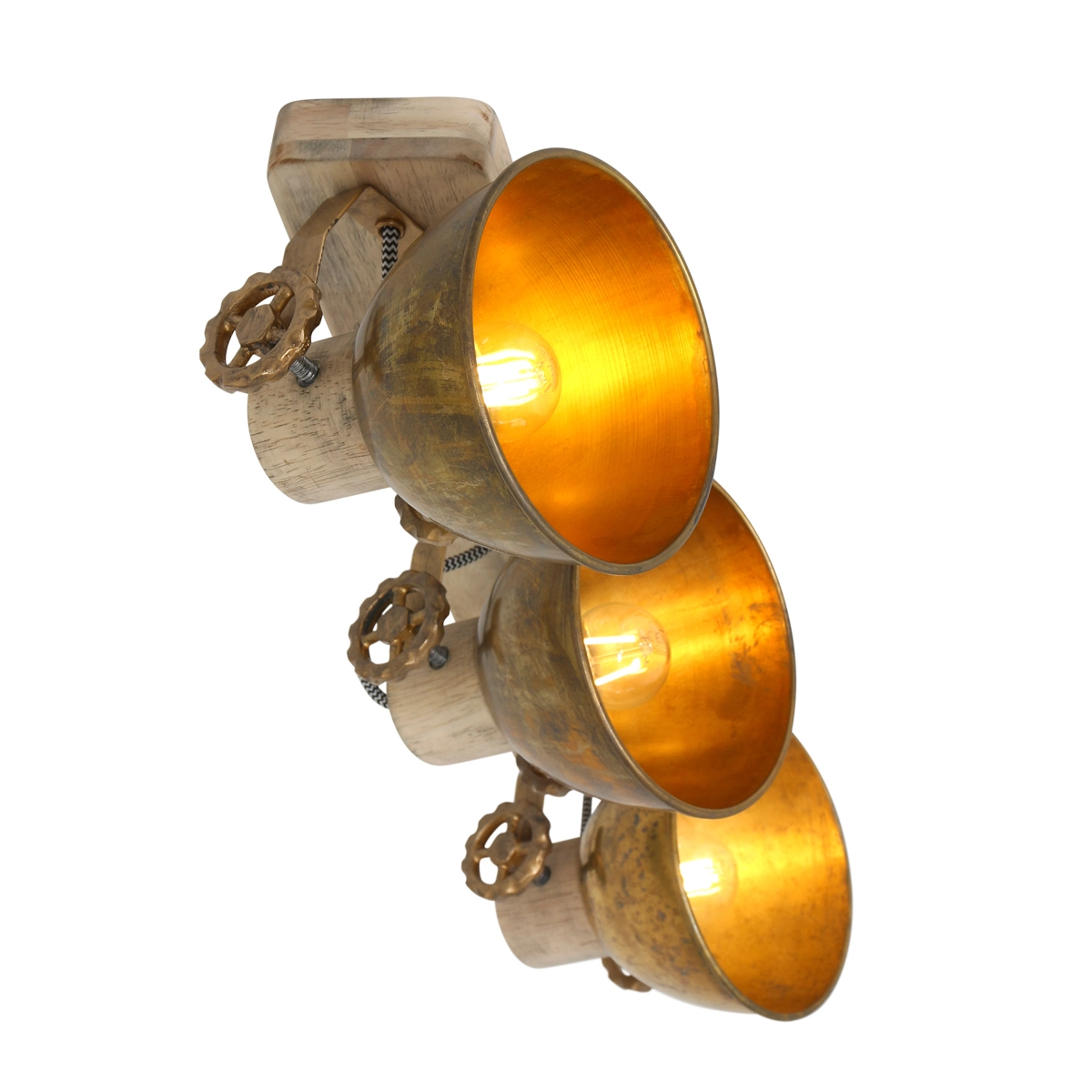 3-lichts opbouwspot Gearwood Steinhauer 8712746135046
