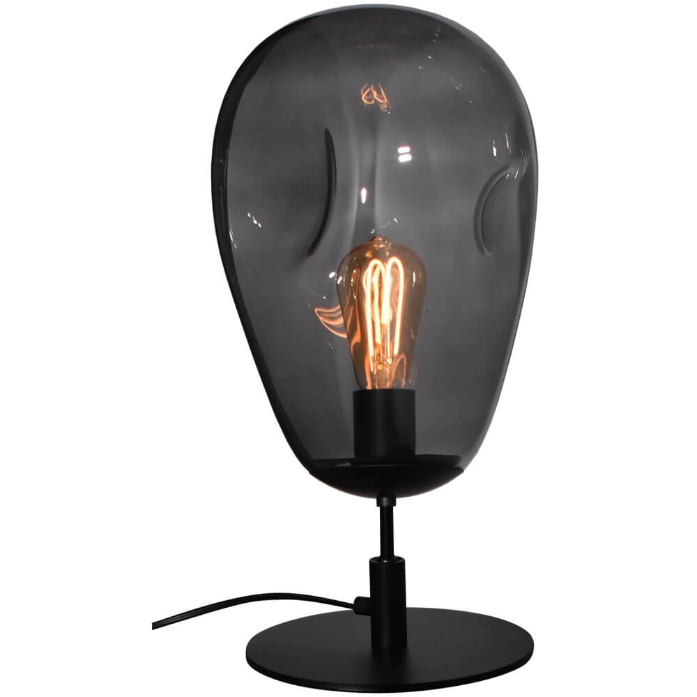 Tafellamp Lava Ø 22,5cm smoke glas