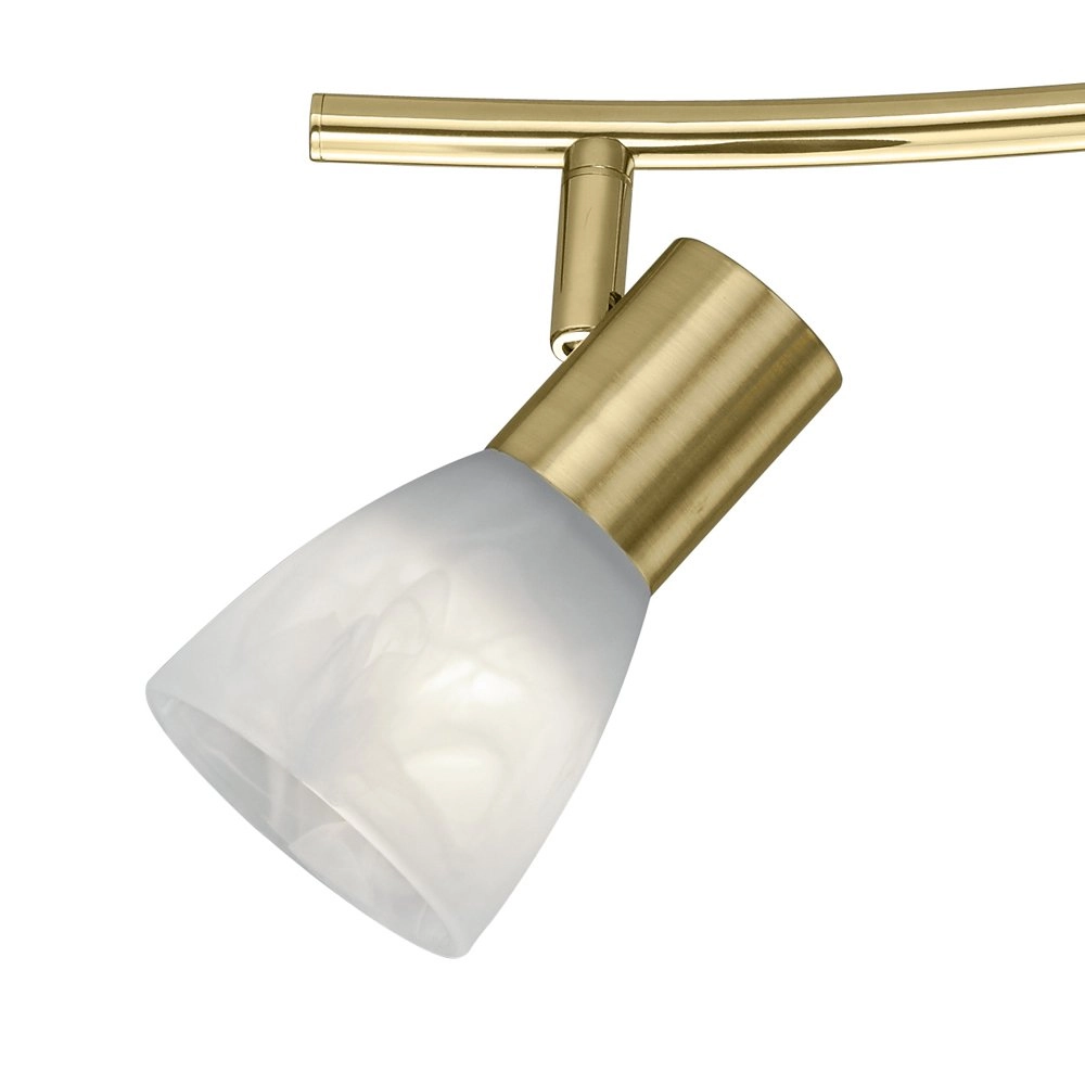 LED plafondspot Levisto 4-lichts messing mat Trio 4017807281729