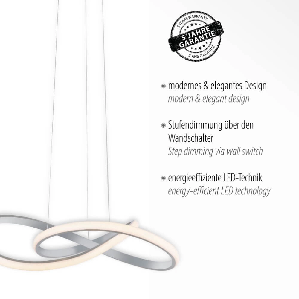 Hanglamp Maria aluminium Just Light 4043689975760